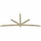 Ekena Millwork Alberta Rough Sawn Timber Gable Bracket, Douglas Fir, 108"W x 49"H x 2"D x 4"F, 11/12 Pitch GBW108X49X0204ALB00RDF - alternate 5